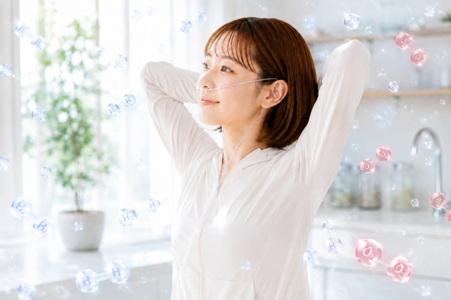 水素酸素吸入のイメージ